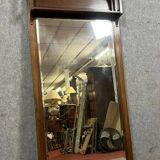 Art Nouveau corridor mirror in mahogany circa 1900