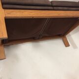 Danish two-seater leather sofa B. Morgensen