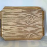 Curved wooden tray