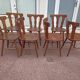 Lot 7 chaises de bistrot bois, année 70/80/90