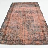 Tapis turc vintage classique en laine terracotta