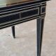 Maison Jansen black lacquered wooden desk from the 1960s with chair.