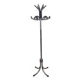 Portemanteau vintage en métal chromé, années 50-60