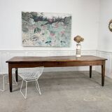 19th-century solid oak dining table