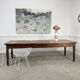 19th-century solid oak dining table