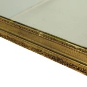 Large Antique Gold Mirror with Crown Classic Baroque France 118cm