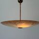 Art Deco ceiling light in pink gilded glass, 1940s, Germany