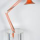 Lampe d'architecte orange