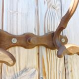 Antique wooden coat rack