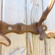 Antique wooden coat rack