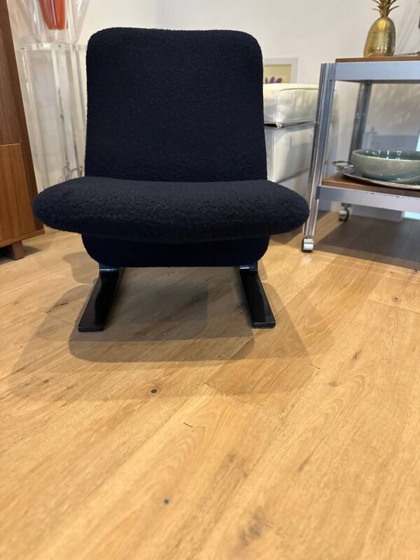 Chauffeuse Pierre Paulin Concorde tissus bouclettes neufs