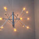 Vintage chrome sputnik style chandelier, 1970s