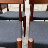 series of six Scandinavian chairs Arne Hovmand Olsen