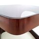 Table basse italienne vintage sur roulettes, années 1970