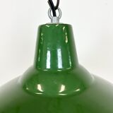 Industrial Green Enamel Factory Lamp from Benjamin, 1960s