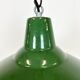 Industrial Green Enamel Factory Lamp from Benjamin, 1960s