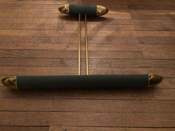 Deux luminaires assortis - Suspension et applique murale - Lucien Gau