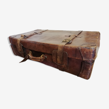 Beautiful leather suitcase