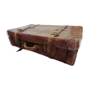 Belle valise en cuir