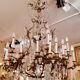 Lustre en bronze doré et cristal taillé, milieu XIXe siècle