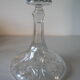 Old decanter to decant in chiseled glass and cap Table art