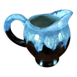 Flamed stoneware pitcher