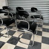 Série de 6 chaises design vintage