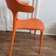 Chaises design orange