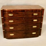 Commode De Marine avec écritoire à Deux Corps En Acajou XIXème Angleterre