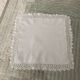 Large old handmade lace handkerchief