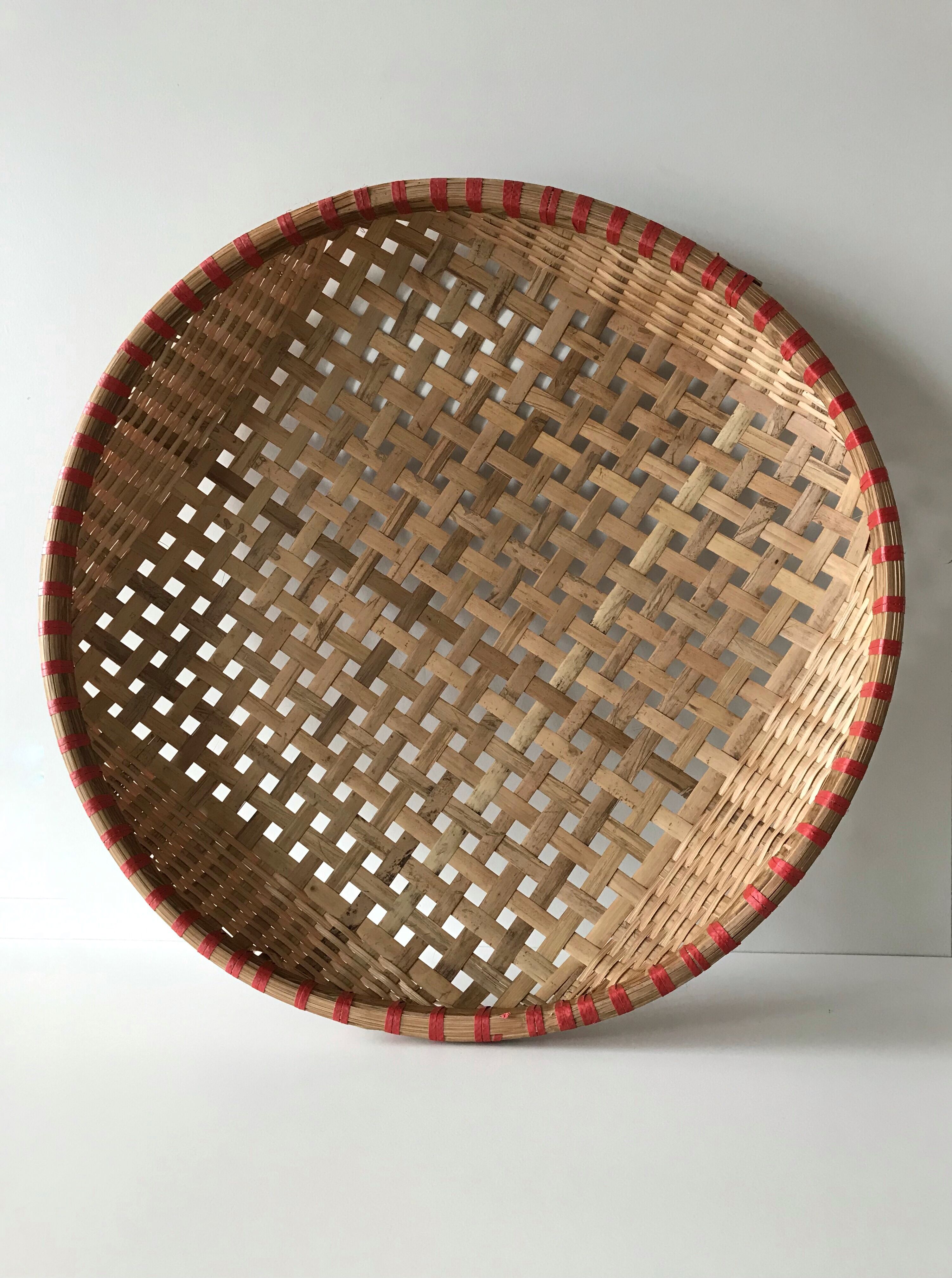 Large round Bohemian hamper