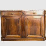 Directory style sideboard in mahogany and 19th century veneer