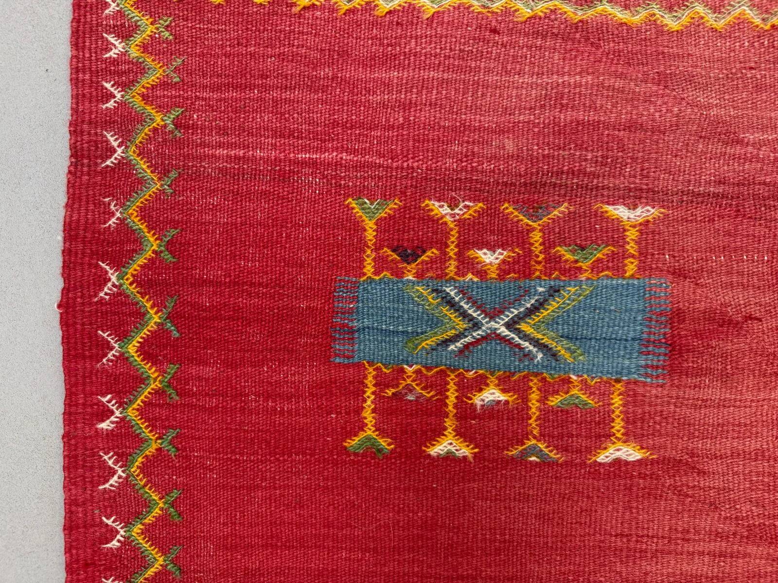 Vintage Moroccan square kilim 103x100 cm kelim wool rug medium 2524