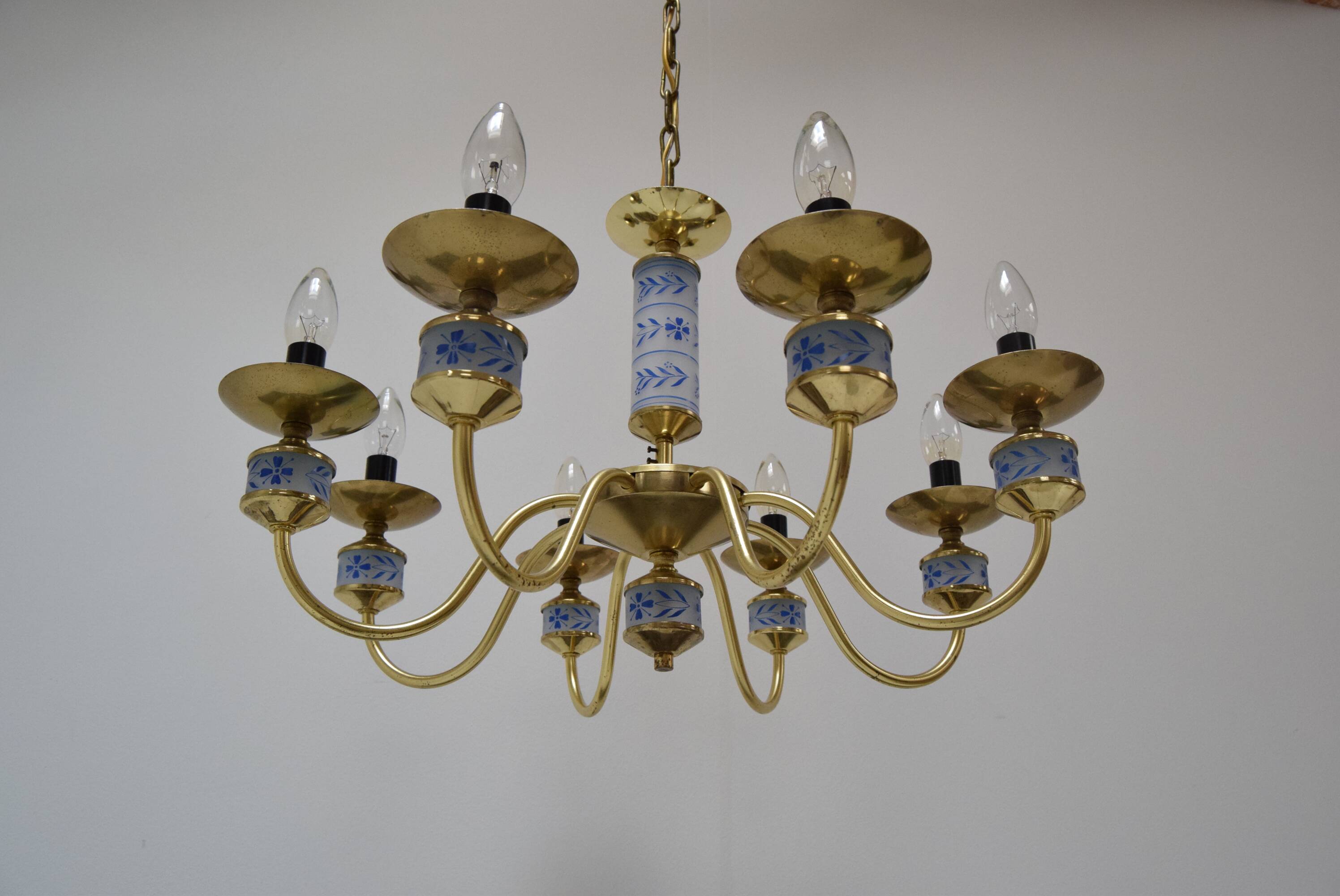 Mid-century Chandelier by Kamenicky Senov, Czechoslovakia, 1970's.
