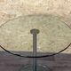 1970s 1980s Coffee Table Side Table in Chrome and Glass Space Age Design