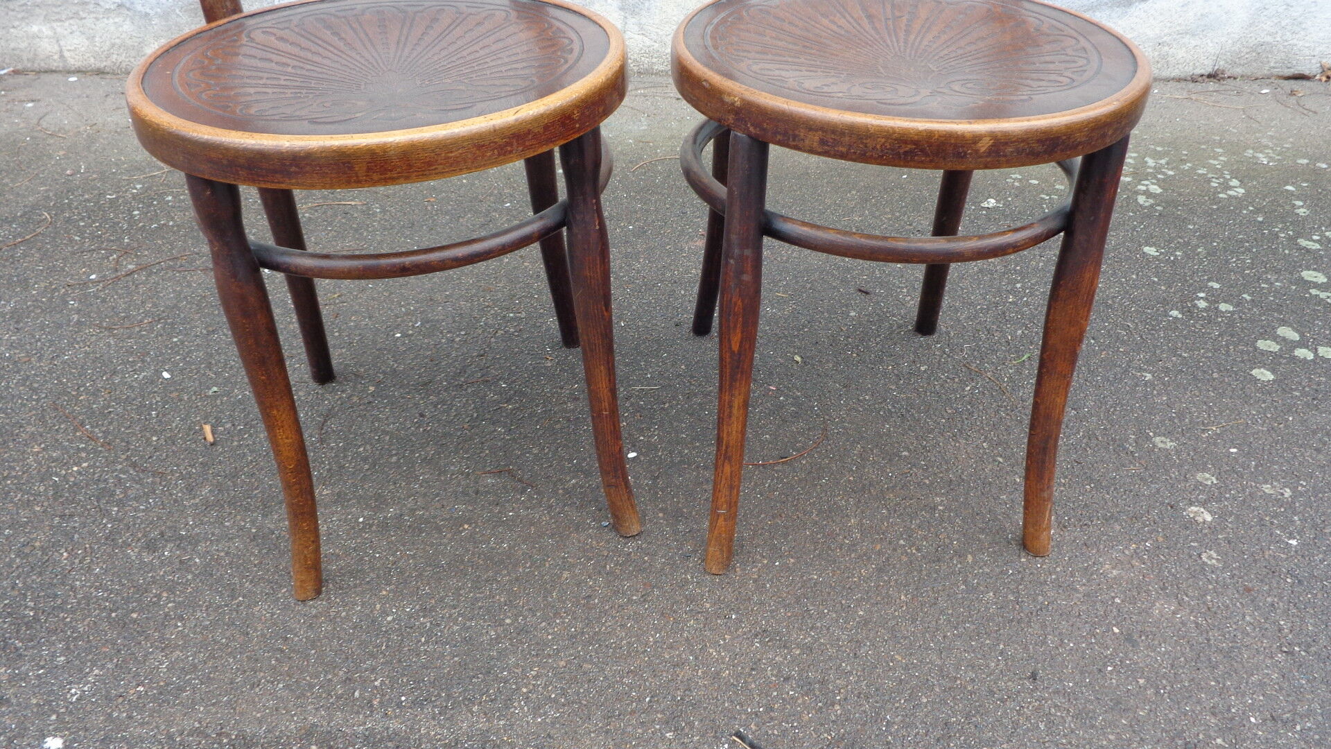 Duo of kohn bistro chairs