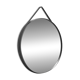 HAY mirror Ø70 cm with strap, putty-finish metal frame, minimalist Scandinavian style
