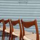 4 chaises danoises Arne Wahl Iversen
