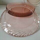 Arcoroc orange pink plates