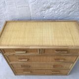 Rattan chest of drawers