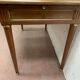 Flat desk louis XVI style Green leather top XX century