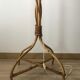 Vintage 60s handmade rattan floor lamp