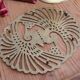 Golden table mat