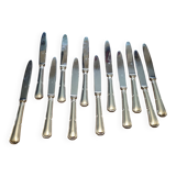 12 silver knives 21cm