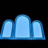 Wicker triptych mirror