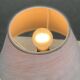 Vintage lamp with a bronze and gold brass ball base by Gura Leuchten.