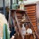 Escabeau bois vintage