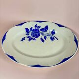 Digoin Sarreguemines dish Corsica model blue