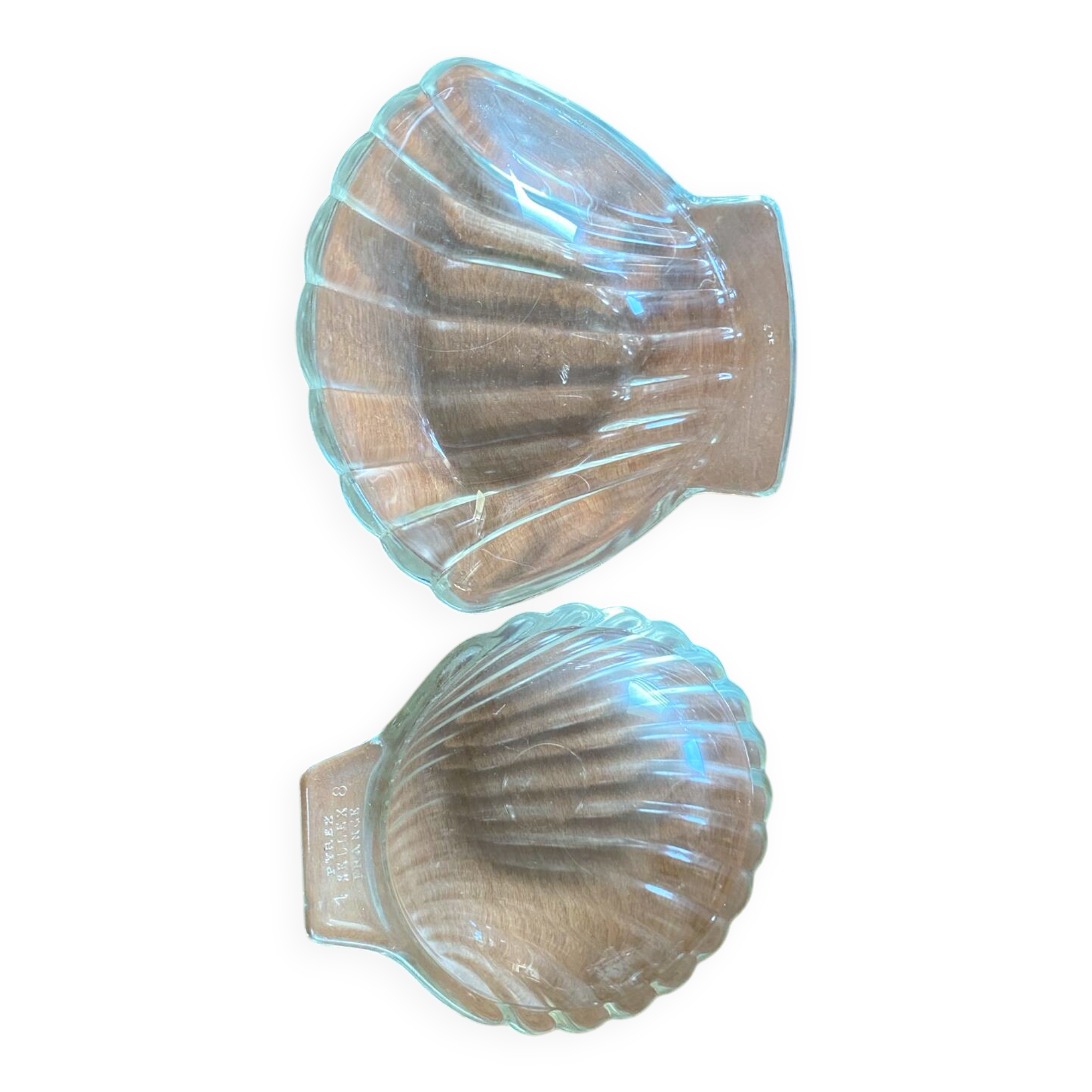 Pyrex scallop shell set