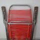 Chaise longue multi position en scoubidou années 70